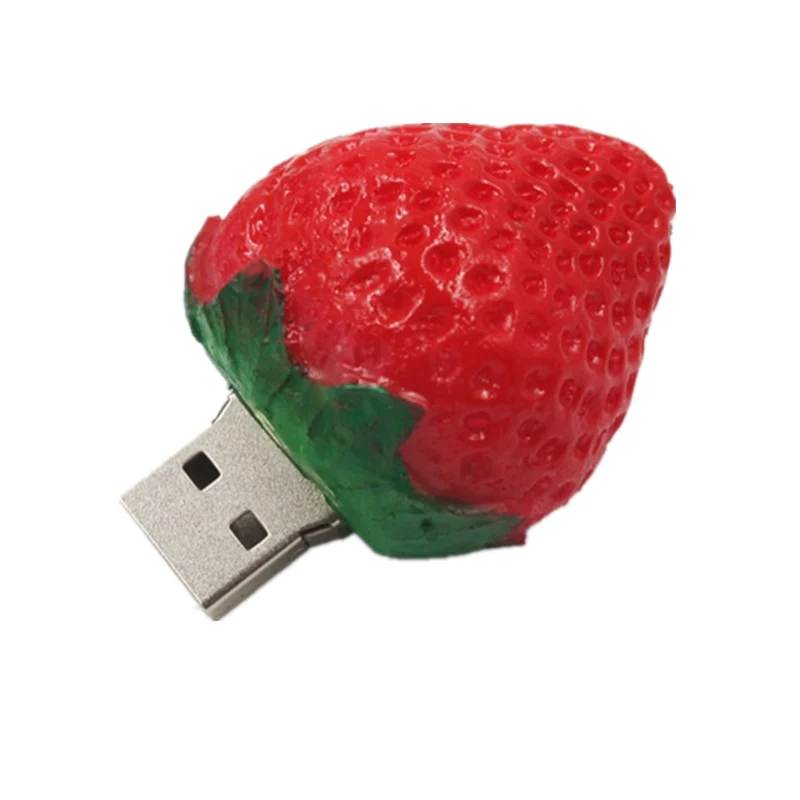 Флеш-накопитель с фруктами, клубничками, 32 ГБ, USB флеш-накопитель, 4 ГБ, 8 ГБ, 16 ГБ, милая флешка, 64 ГБ, флеш-карта, Usb флешка, 128 ГБ, U диск - Цвет: USB 2.0