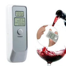 

Digital Portable Breath Alcohol Analyzer Breathalyzer Tester with Time Display Professional Alcohol Detection with Chain Strap