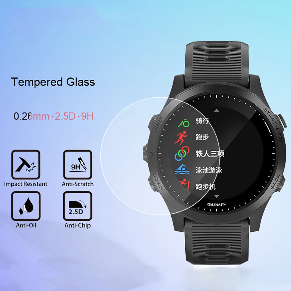 Закаленное стекло 9H 2.5D для смарт часов Garmin Forerunner 635|Смарт-аксессуары| |