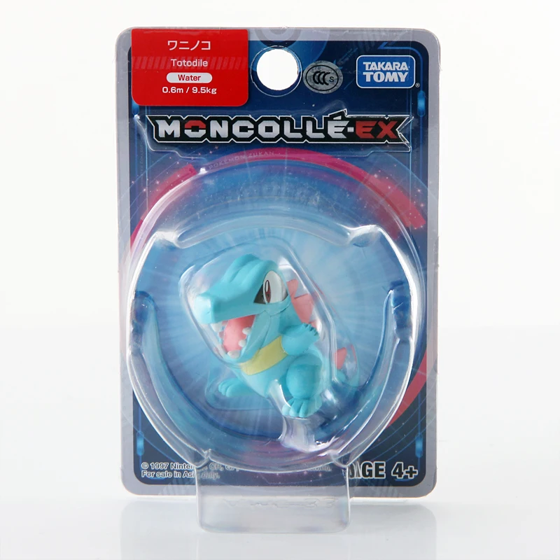 Мини-игрушка Takara Tomy Pokemon Moncolle-EX Sun Moon 4 см коллекция игрушек фигурка Totodile новинка в