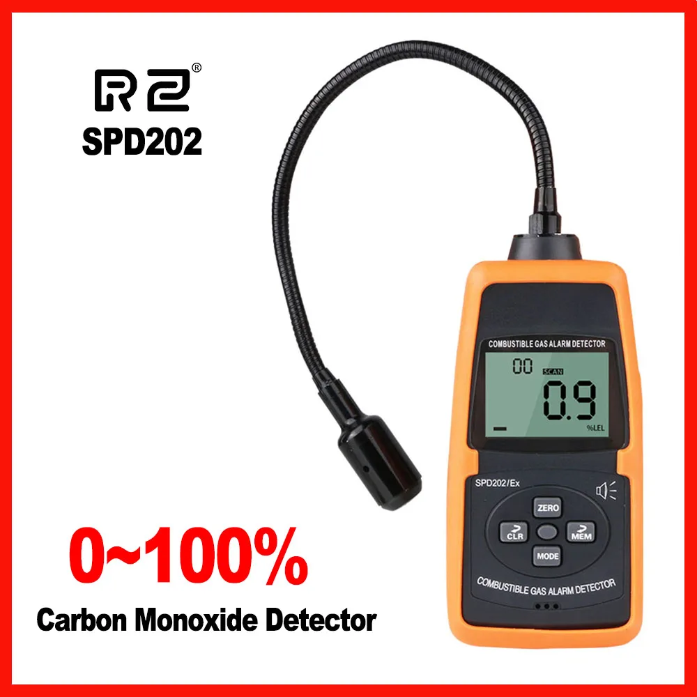 

High quality professional Gas Detector High precision sensor Hand-held Measure tool RZ SPD202