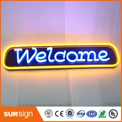 Заказной светодиодное освещение световой знак акриловые LED Neon Flex знак