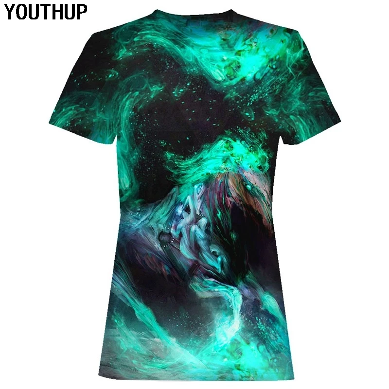 

YOUTHUP 3D abstract horse T Shirt Fashion Summer Short Sleeve Top Tees 3d tshirts Male 3d full printed Top Tees