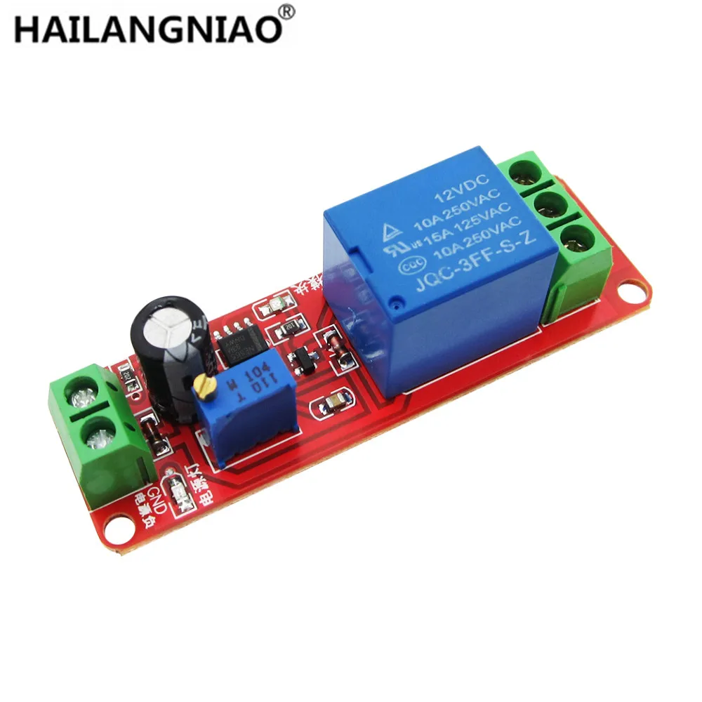 

10pcs/lot DC 12V Delay relay shield NE555 Timer Switch Adjustable Module 0~10S
