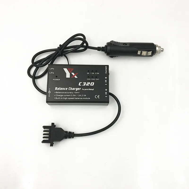 

Parrot bebop 2 drone car charger 12.6V 2A quick Battery Charging Outdoor for RC Parrot bebop 2 Drone Quadcopter