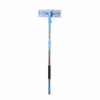 

Universal Household Glass Window Cleaning Tool Telescopic Rod Double Sided Long Handle Window Cleaner Glass Scraper Hot New