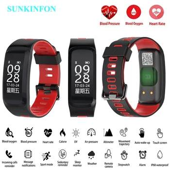 

F10 Smart Watch Bracelet Blood Pressure Blood Oxygen Heart Rate Monitor Fitness Tracker Smart Wristband for iPhone 7 Plus 6 Plus