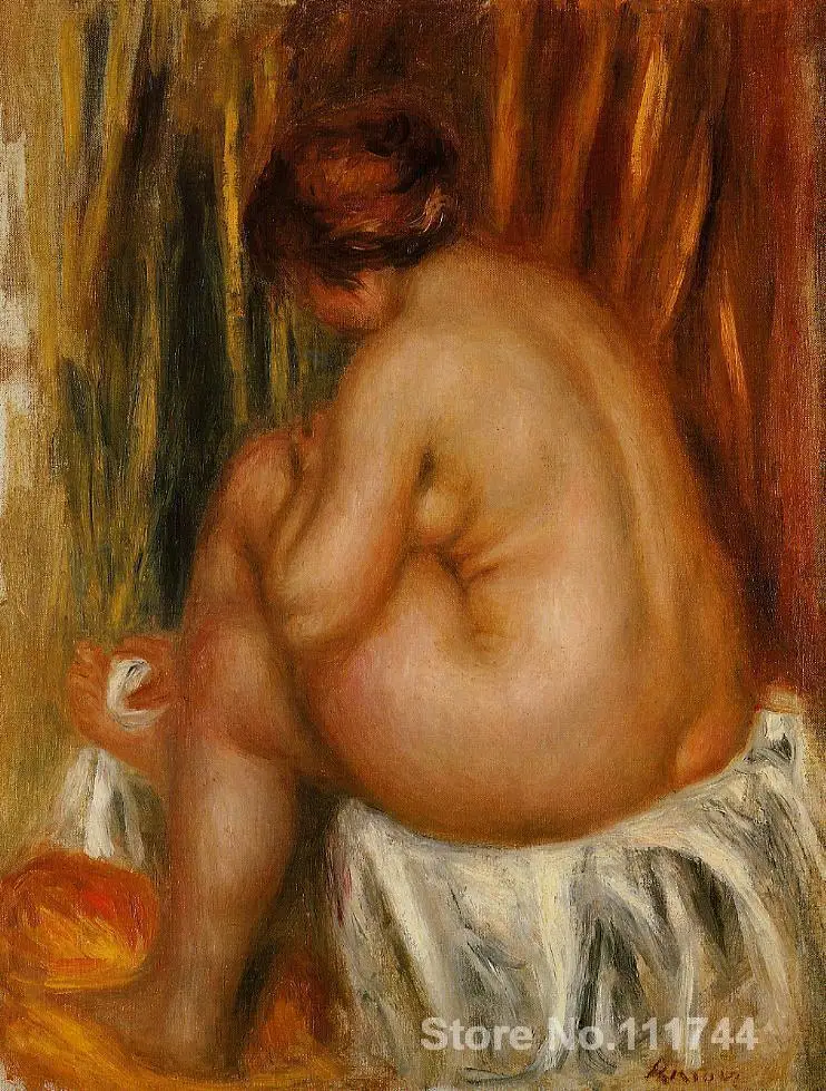 

oil paintings female body After Bathing (nude study) by Pierre Auguste Renoir artwork High quality Hand painted