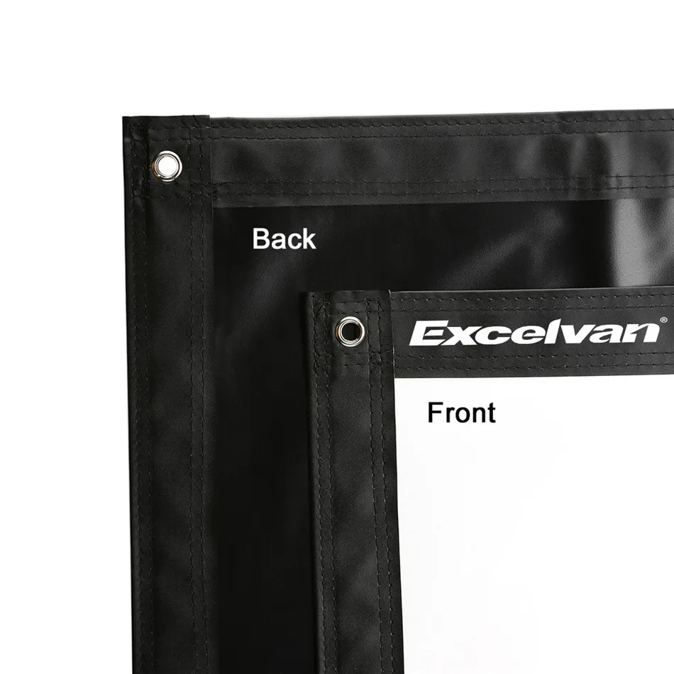 Excelvan 150 дюймов 16:9 складной ПВХ HD портативный домашний и наружный проектор экран с подвесным отверстием для передней проекции