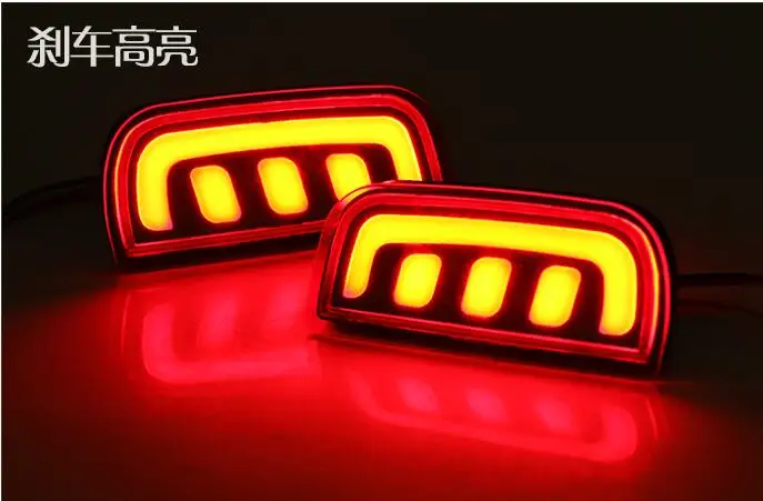 2 шт. для Honda Civic авто-Стайлинг Многофункциональный светодиодный 12V ХВОСТ светильник тормоза сигнальная лампа задний противотуманный фонарь заднего бампера светильник