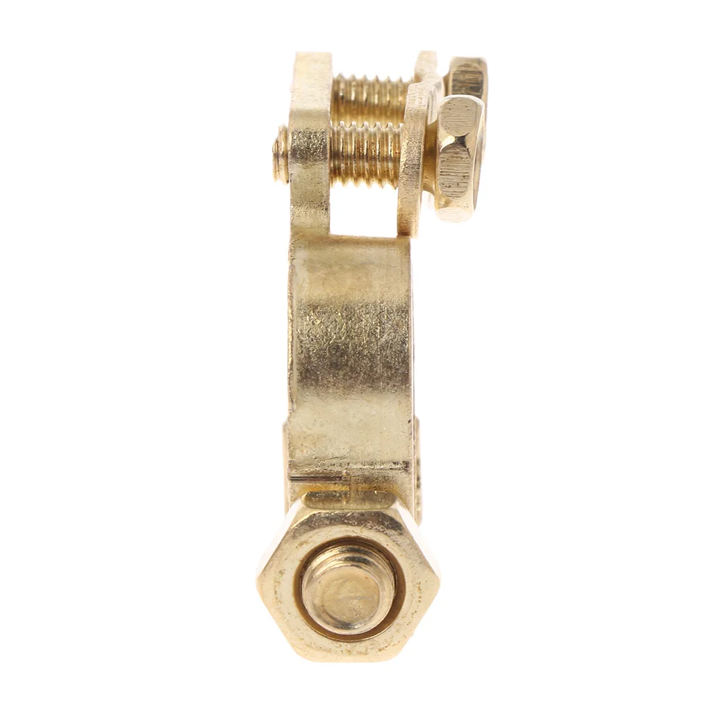 

New 2Pcs Replacement Auto Car Battery Terminal Clamp Clips Brass Connector