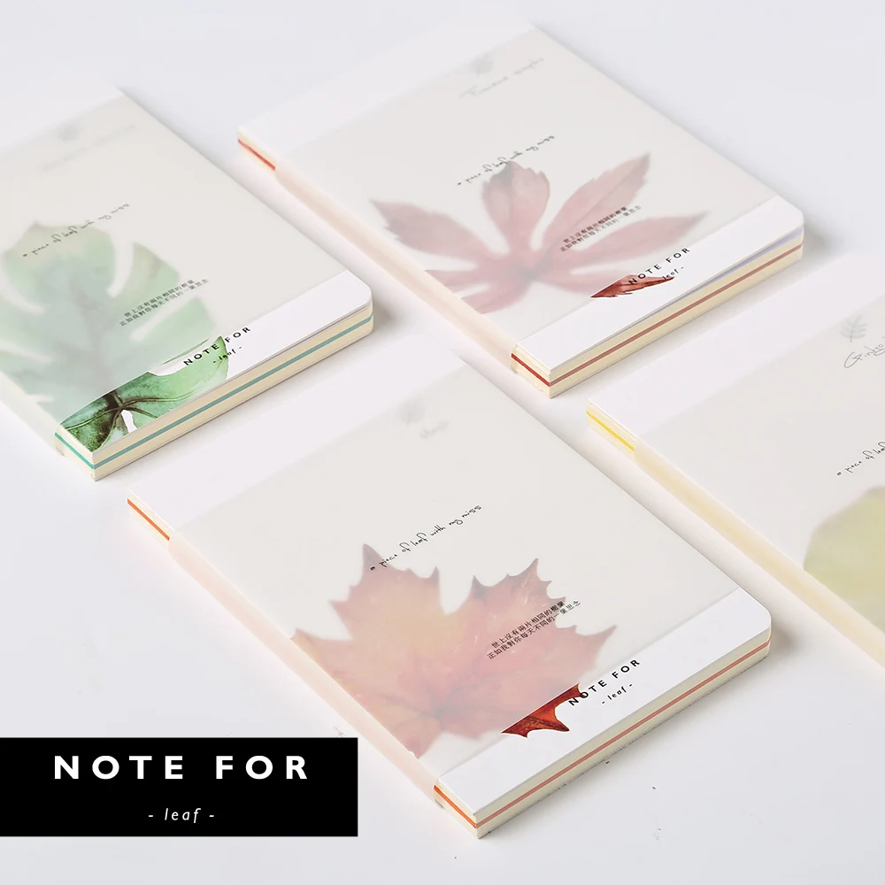 

NOTE FOR LEAF Japan A5 Notebook Personal Diary Cute Notebook Blank 80 Pages Note Book caderno Creative Stationery Gift