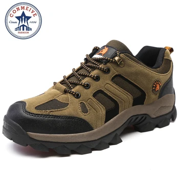 

hot sale hiking shoes outdoor sapatilhas trekking climbing boots senderismo camping sneakers men Breathable Rubber Medium(B,M)