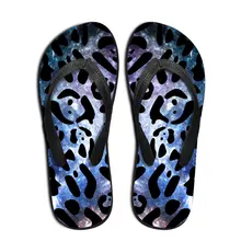 Moda Galáxia Leopardo Retalhos De Pele Dedign Homens Aleta Verão Chinelos Masculinos chinelos Casa Chinelo Sandálias de Praia Sandálias Sapatos Atacado