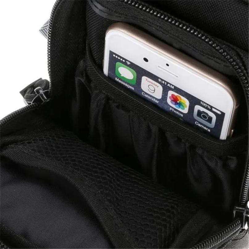 6 pockets Outdoor Sports Wear Belts To Wear Nylon Bag Waist Bag sports pockets Military tactical camouflage bag #2n01 (3)