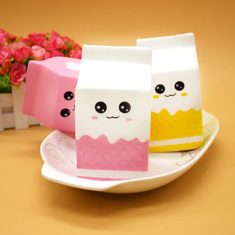 

Jumbo Emoji Face Milk Box Cake Squishy Slow Rising Squeeze Toys Soft Stuffed Scented Kids Fun Stress Relief Toy Birthdays Gift