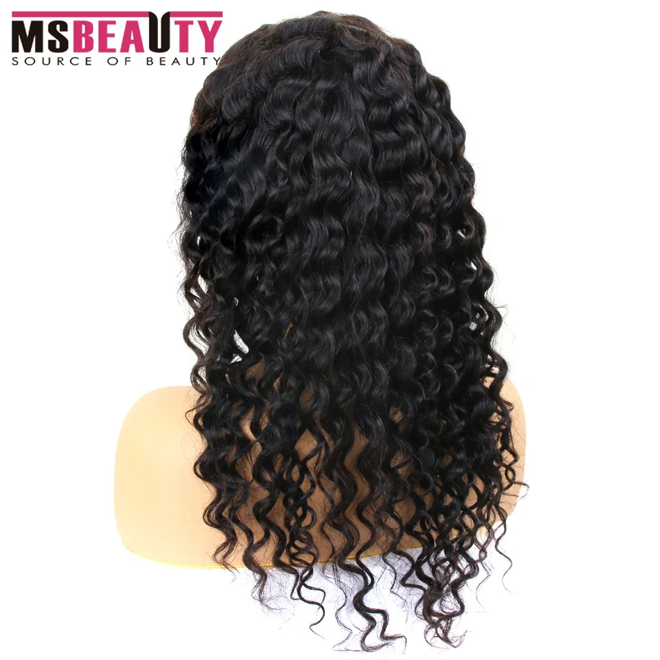 13X4 HUMAN HAIR FRONT LACE WIG DEEP WAVE