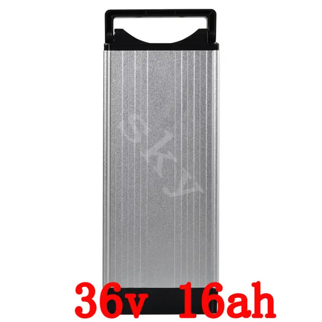 Best price at $293 Cheap 350W 500W Rear rack Electric Bike Battery 36V 16AH lithium battery with 15A BMS,42V 2A charger Free shipping