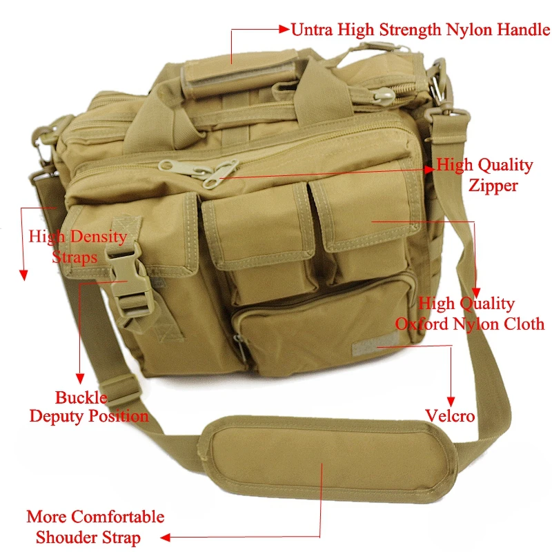 Men's Travel Bags Shoulder Molle Rucksack 15&quot Laptop Camera Mochila Military Messenger Men | Багаж и сумки