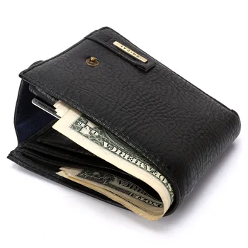 

Men's short bag leather wallet