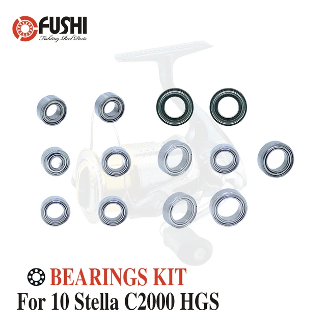 Best Price Fishing Reel Stainless Steel Ball Bearings Kit For Shimano 10 Stella C2000 HGS / 02427 Spinning reels Bearing Kits Best Price Fishing Reel Stainless Steel Ball Bearings Kit For Shimano 10 Stella C2000 HGS / 02427 Spinning reels Bearing Kits