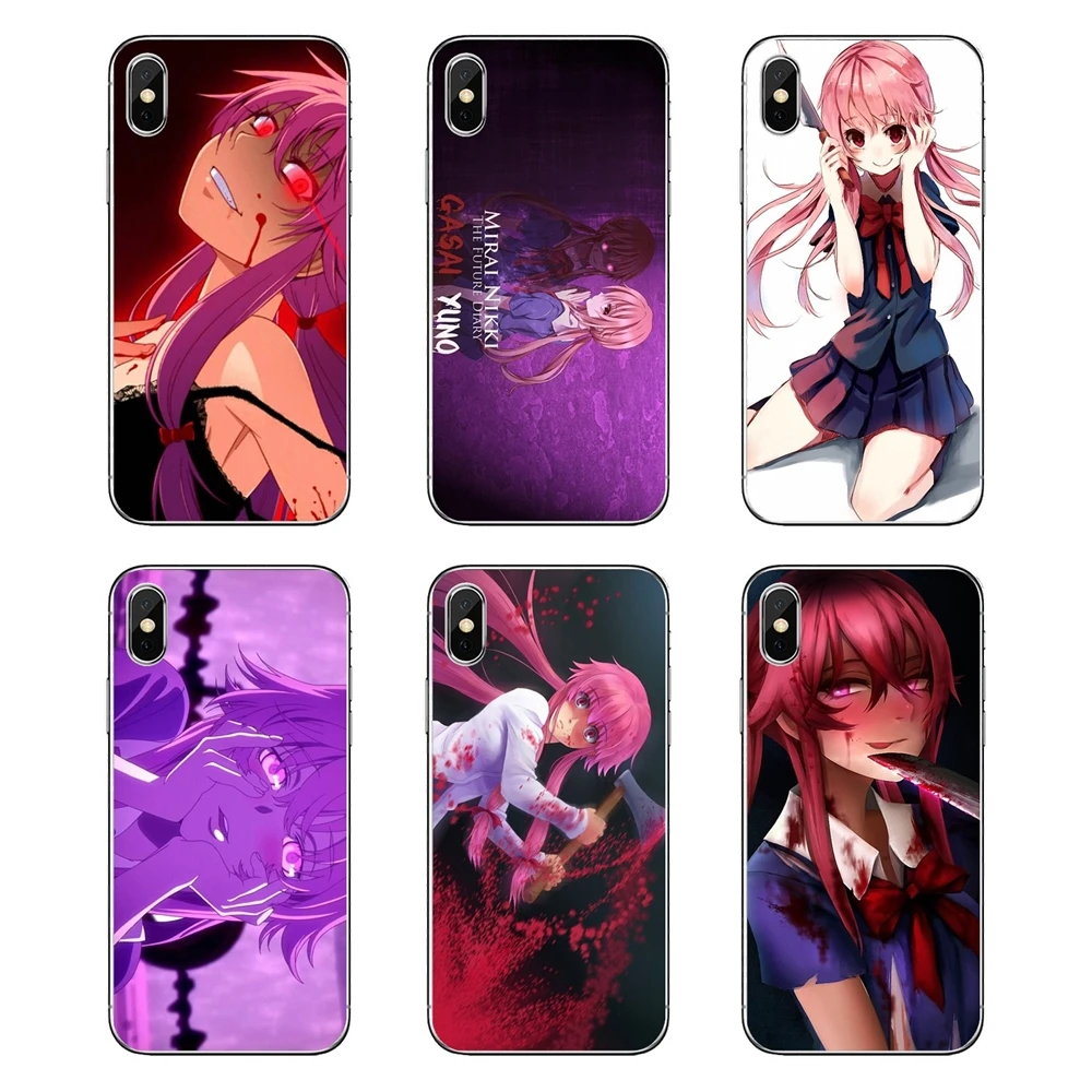 

Transparent Soft Cases Covers For Xiaomi Redmi 4X S2 3S Note 3 4 5 6 6A Por Pocophone F1 Mi 6 Gasai Yuno Future Diary series Art