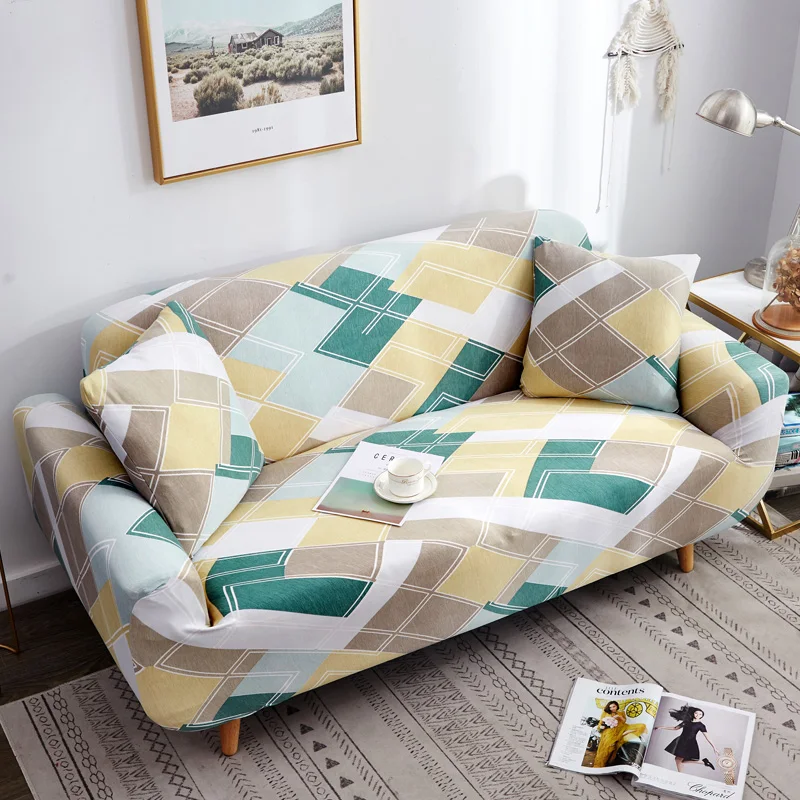 Geometric patterns Sofa Cover Slipcover Sofa for sofa towel Living Room Furniture Protective Armchair couches sofa 1/2/3/4 /1pcs