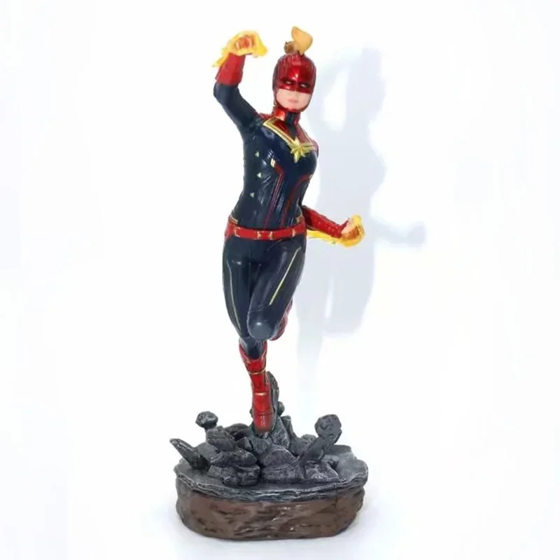 

Captain Marvel Action Figure 1/10 scale painted figure Avengers Two Head Ver. Captain Marvel Statue PVC figure Toy Brinquedos