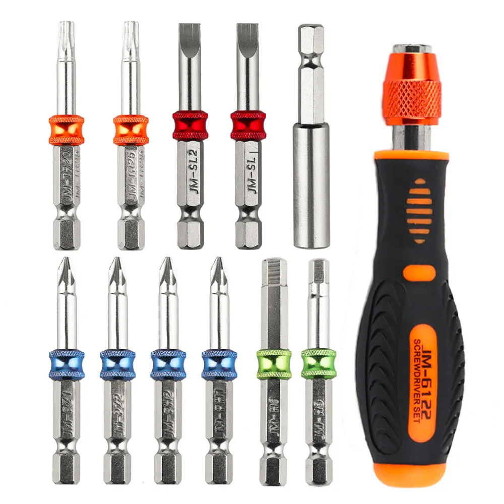 JAKEMY 12 In 1 Household Screwdriver Set Color Ring Series Screwdriver