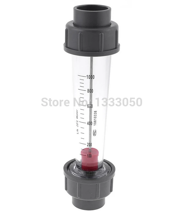 

Free Shipping Clear Water Liquid Flow Measuring Tube Pipe Style Flowmeter 100-1000L/h