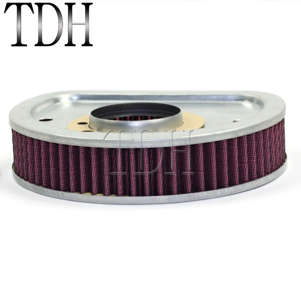 

Red Motorcycle Air Filter Cleaner For Harley FLSTC FXST FXD Softail Dyna SUPER GLIDE FAT BOY 2007-2011