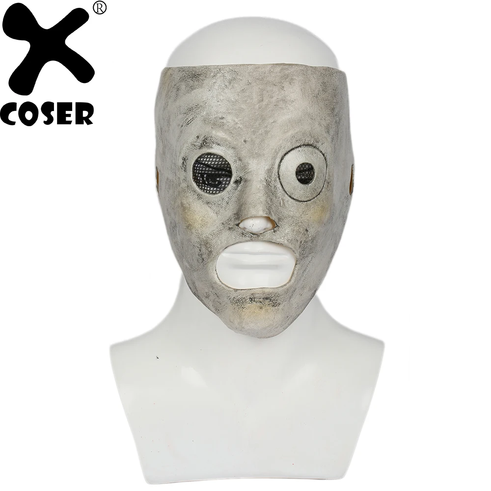 Xcoser Corey Taylor Maschera Costume Cosplay Deluxe Latex Metal Band Fancy Dress Merchandise per Uomini Adulti Halloween Abbigliamento Accessori 