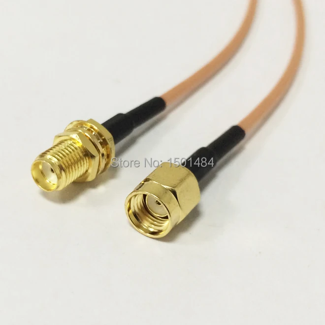 

New SMA Female Jack Switch RP-SMA Male Plug RG316 15CM 6" for WIFI antenna