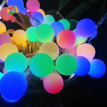 2016 NEW 4M 40 LED Colorful Ball String Lights AA Battery Operated Fairy Party Wedding Christmas Flashing LED Home Decoration