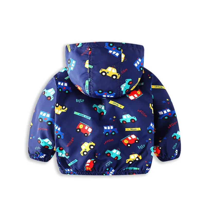 CROAL CHERIE 80-130cm Autumn Outerwear Coats Boys Kids Jacket For Girls Cartoon Car Printing 2018 Spring Children Clothing  (8)