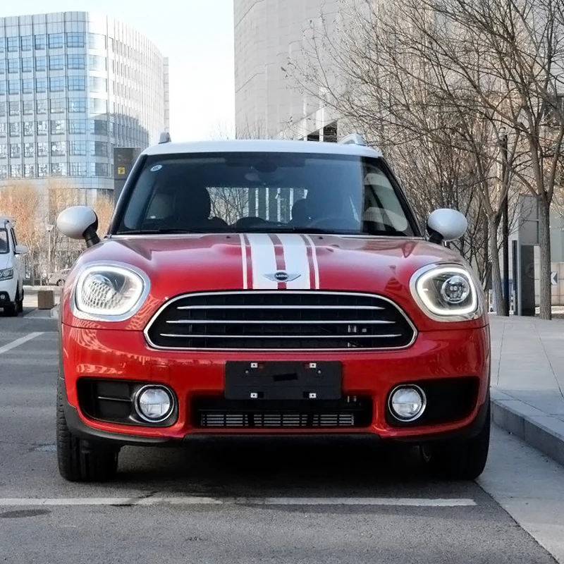 Автомобильный стиль, наклейка на голову, капот, наклейки в полоску для MINI Cooper S One, земляк, Clubman R55 R56 R60 R61 F54 F55 F56 F60, аксессуары