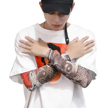 

styles Anti-Sunshine Fashion Men and Women Tattoo Arm Leg Sleeves High Elastic Nylon Halloween Party Dance Party Tattoo Sleeve