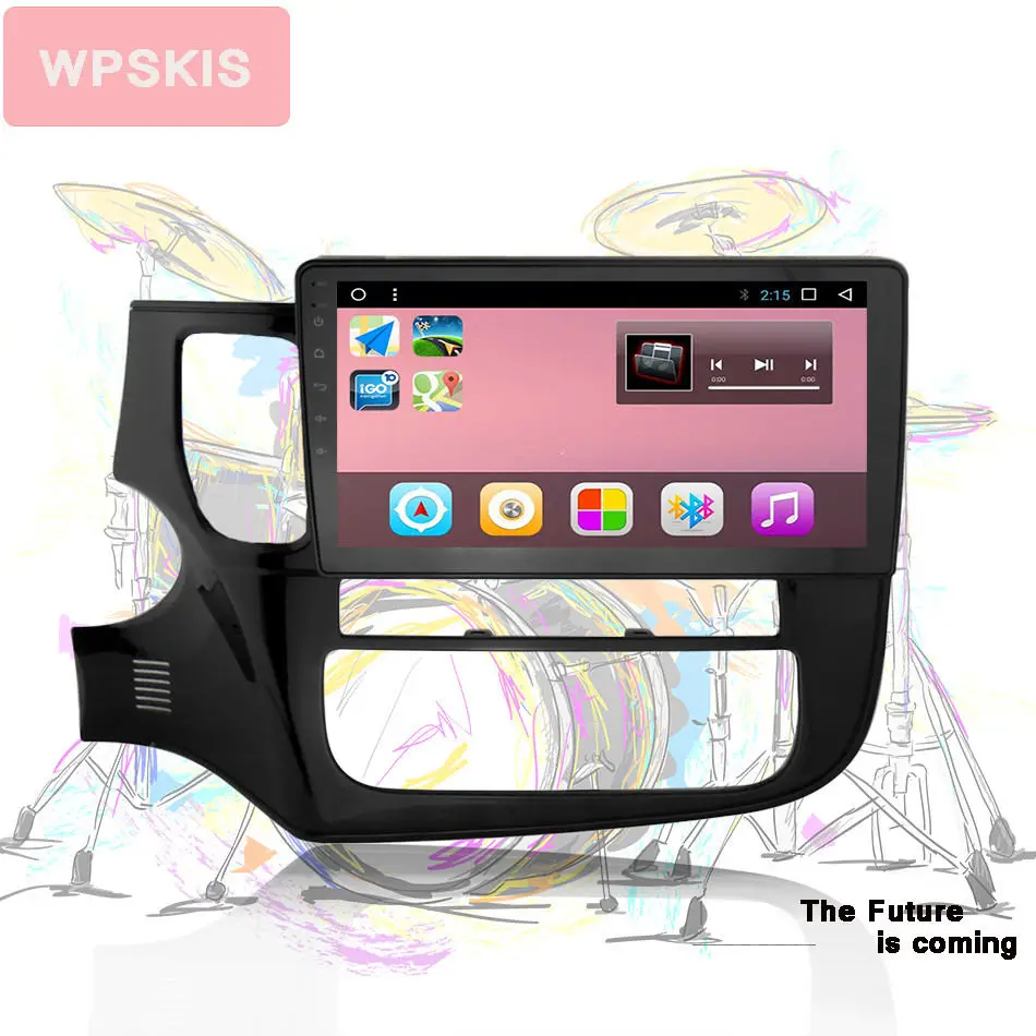  10'' touch screen Car navigation gps dvd Video player 4G WIFI for mitsubishi outlander 2016 octa co