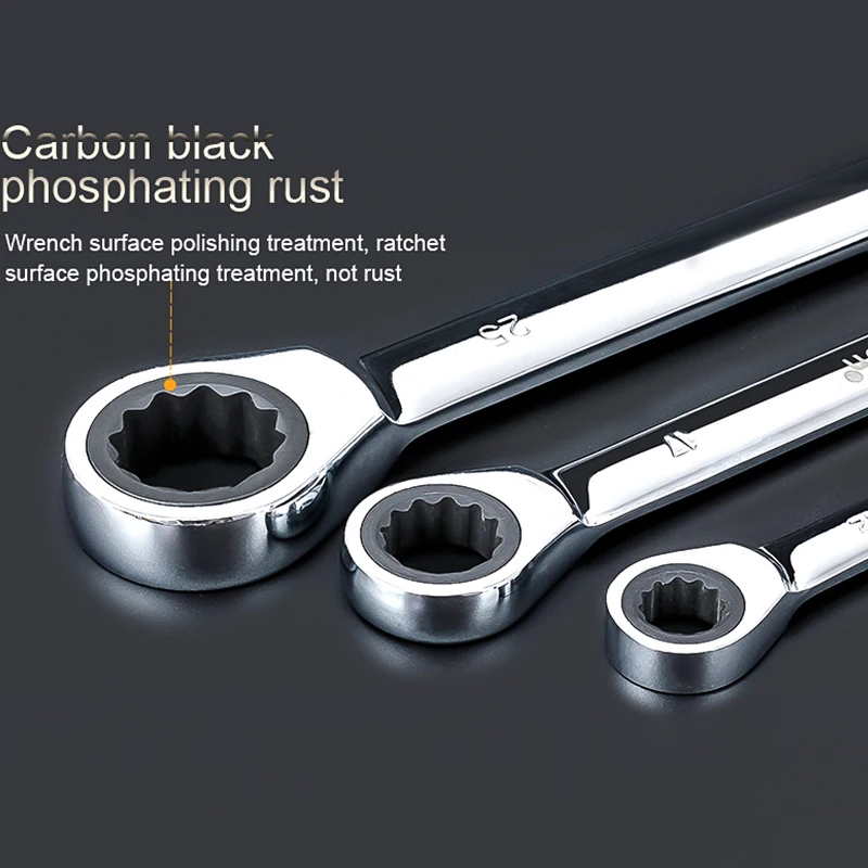 15 мм двойного назначения Torx Ratchet гаечный ключ Open end звездочка Реверсивный