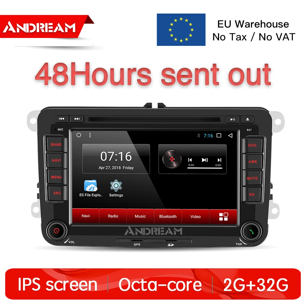 Для VW для Volkswagen Polo Golf 6 PASSAT CC Jetta Tiguan Touran Caddy fabia Superb Android 8 1 dvd плеер автомобиля