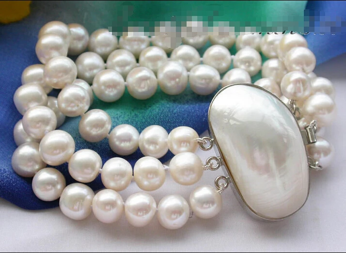

Free shipping >>>>>>z5812 Lavender 8" 22mm Dens Biwa Freshwater Pearl Bracelet