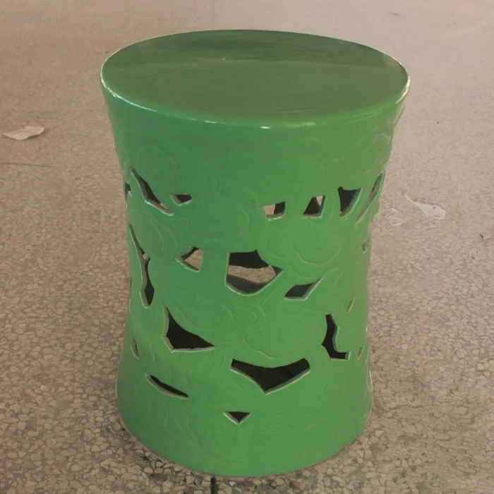 Green Jingdezhen Porcelain chinese garden stools Ceramic toilet stool