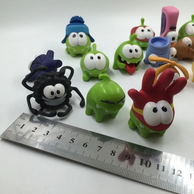 10pcs/set Rope Frog Game Figures Doll Cut The Rope Om Nom Candy Gulping Monster Toys Action Figure Toy Children Kid Gift