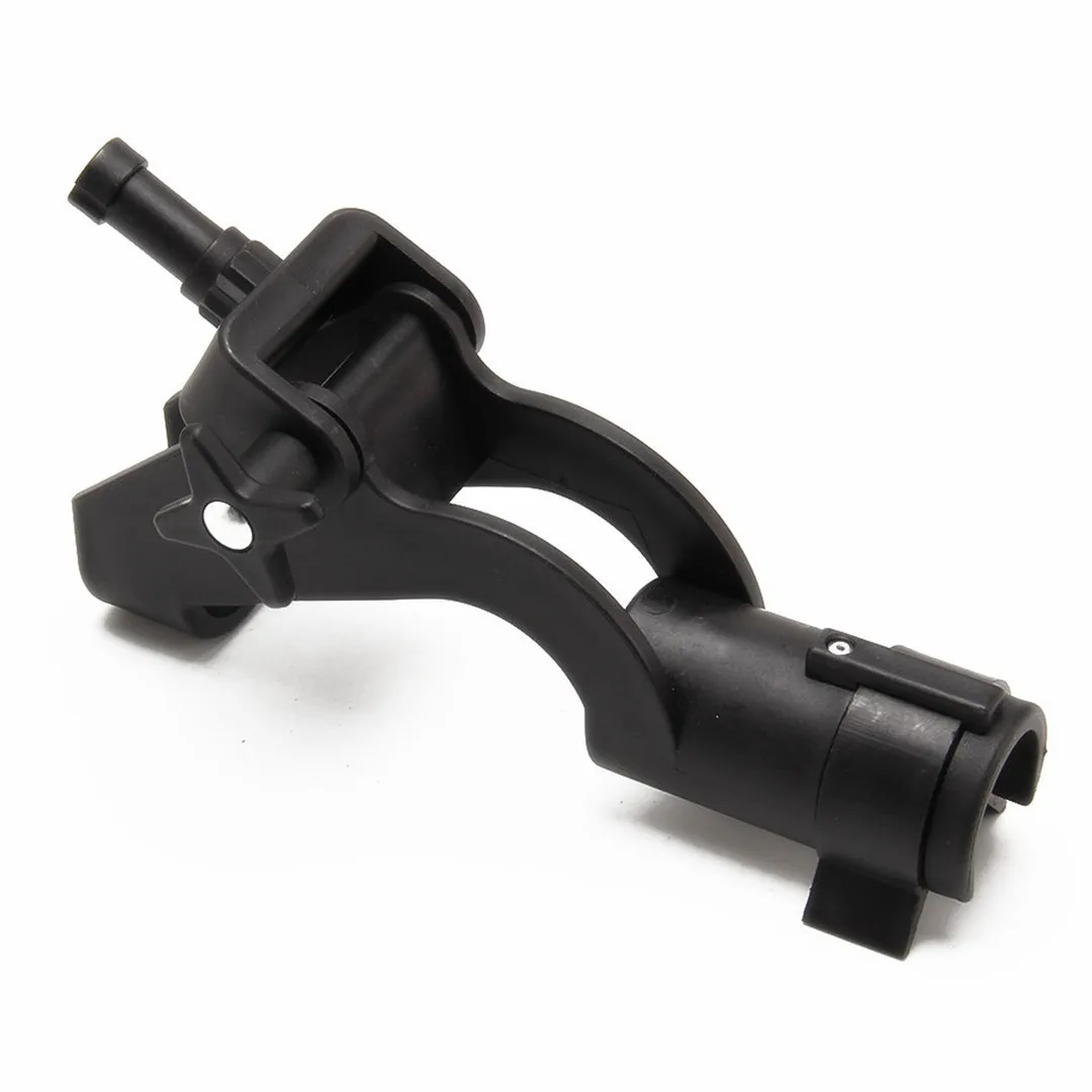 Adjustable Side Rail Mount Boat Raft Fishing Pole Rod Stand Holder Rest Black Fishing Tackle Accessories