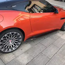 Карбоновый боковой юбки комплект крышка для 14-18 Jaguar F-TYPE FTYPE для по FedEx