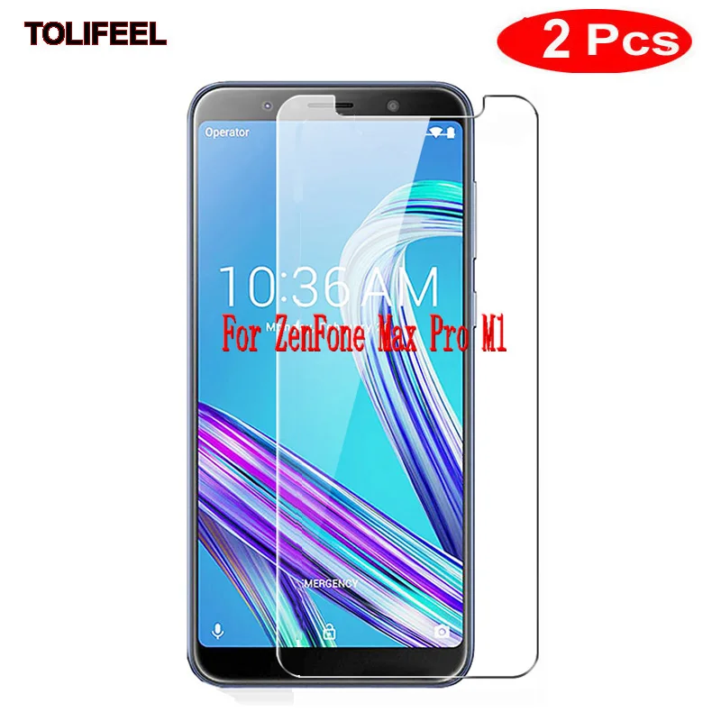 

2Pcs 9H Tempered Glass For ASUS ZenFone Max Pro M1 ZB601KL ZB602KL 6" Screen Protector Protective Film Phone Shield