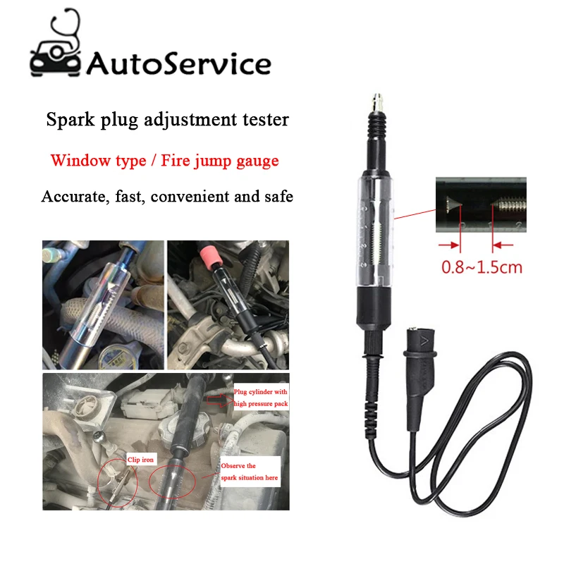 

Auto Ignition Coil Detector Spark Plug Wire Diagnostic Start System high voltage line package detector Fire jump gauge