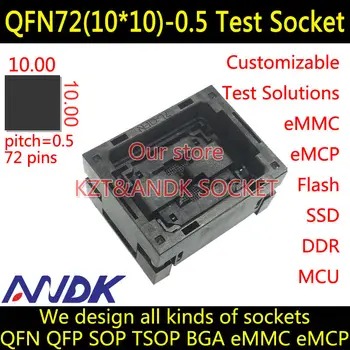 

QFN72(10x10)-0.5 Socket Open top QFN72 Socket MLF72 Socket MLP72 Socket,IC550-0724-018-G, Allsocket