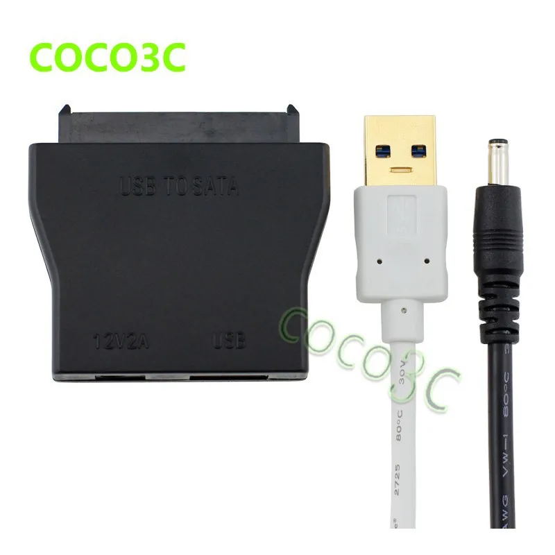 USB3.0 To 2.5 3.5 SATA3.0 SSD HDD Adapter USB 3.0 to SATA 6Gbs Drive Cable (5)