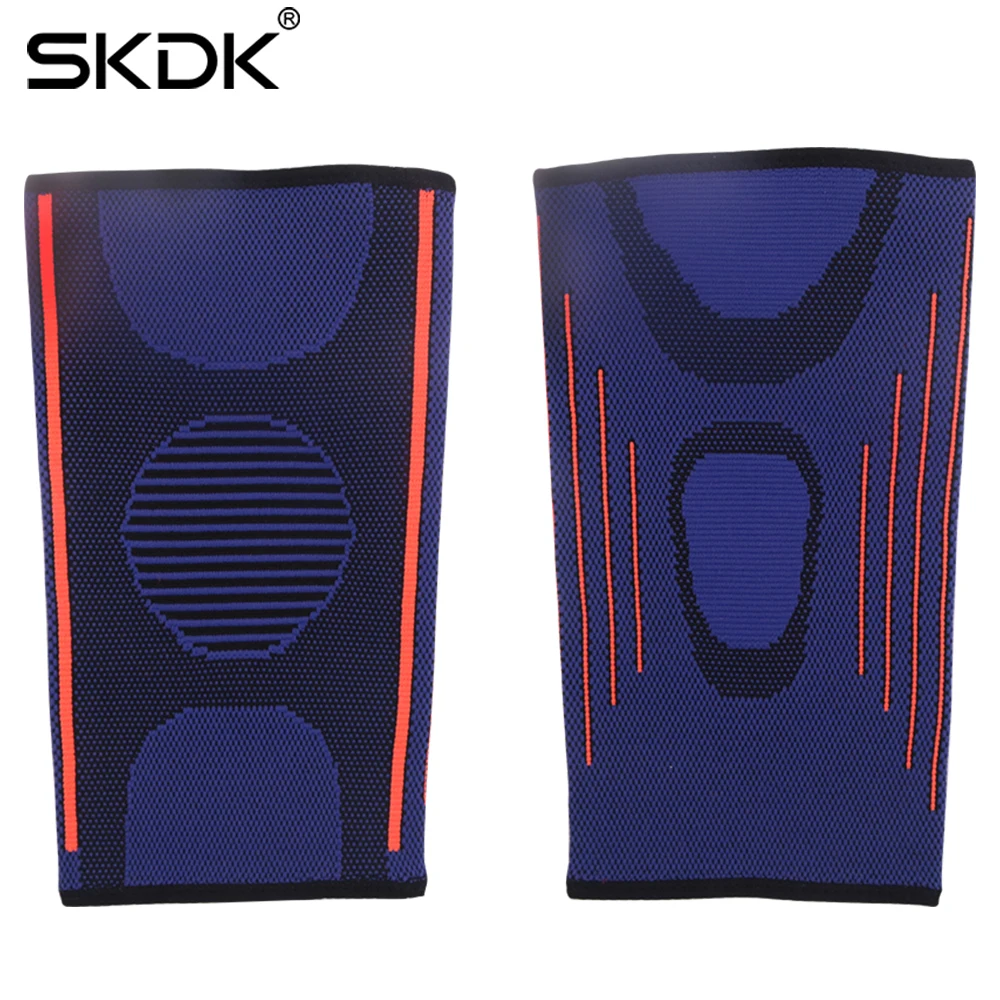 SKDK النايلون دعامة الركبة 1 قطعة كم ضغط الركبة سادة اللياقة البدنية دعم ل تشغيل ركوب الدراجات كرة السلة الرياضة ماكينة ليزر لتخفيف ألم المفاصل